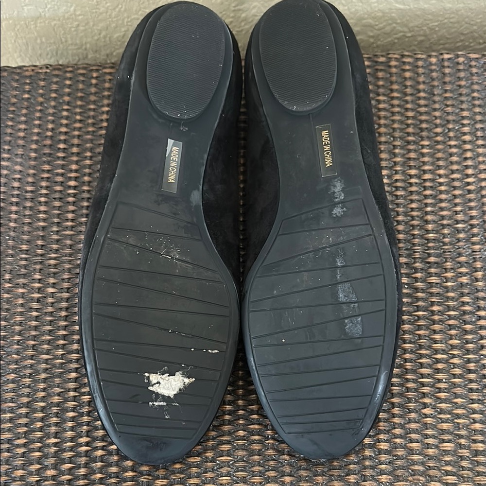 Nieman Marcus Stefina Black Suede Women's Loafers - Size 10 - Picture 4 of 5